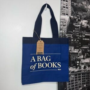 NWT Barnes and Noble Blue Tote Bag